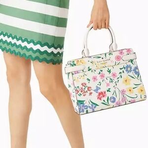 Kate spade Staci Garden Bouquet Medium Satchel Nwt